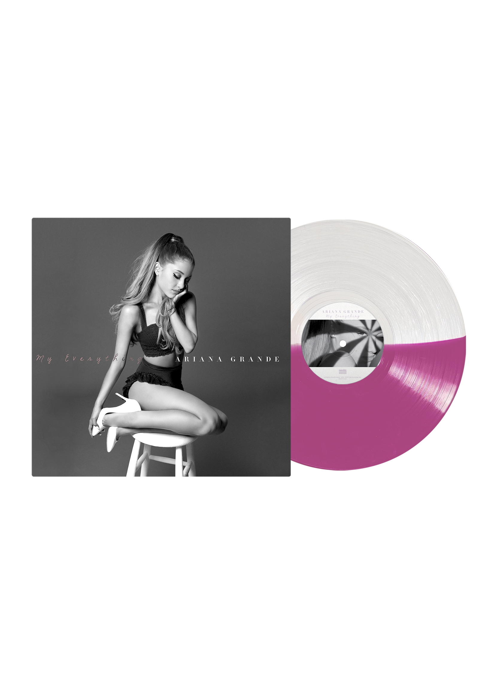 【USオリジナル】美品シュリンク付き Ariana Grande LP my everything lp (half clear/purple) - Ariana Grande Official Store
