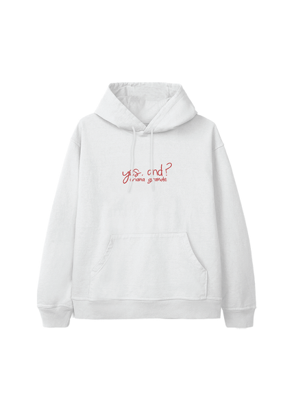 Ariana grande online white hoodie