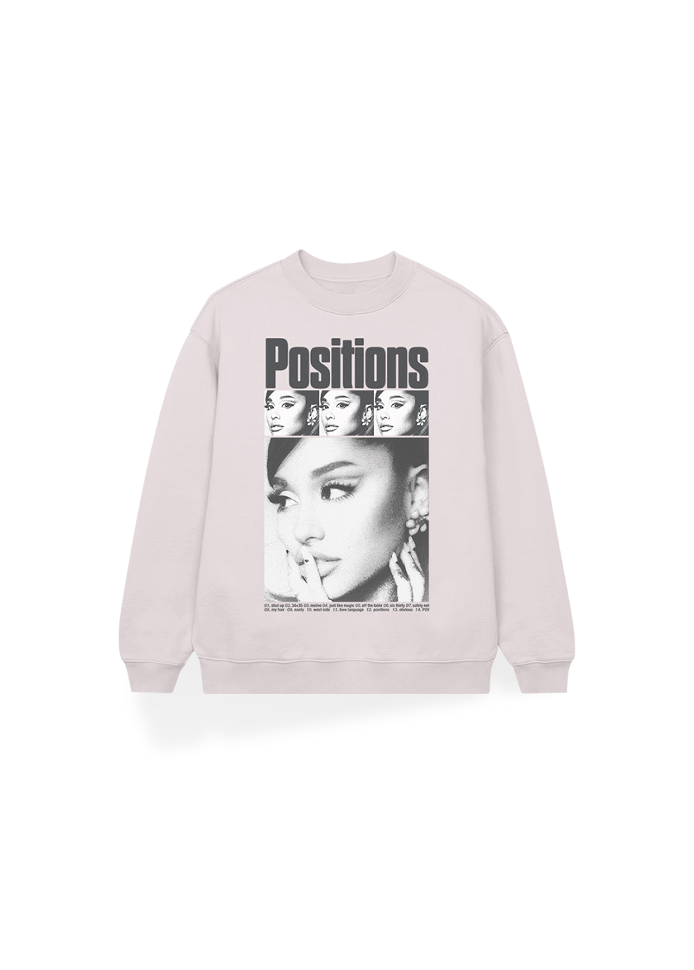 positions rewind pink crewneck - Ariana Grande Official Store
