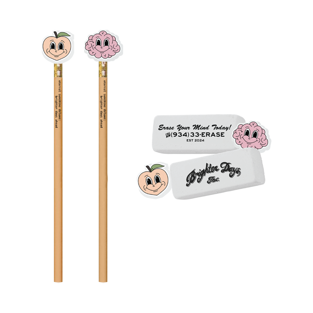 Brighter Days Pencil and Eraser Set