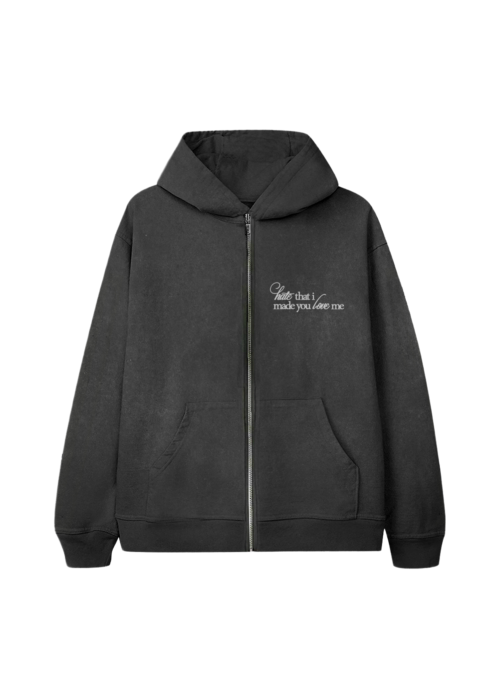hate that i made you love me flower zip hoodie