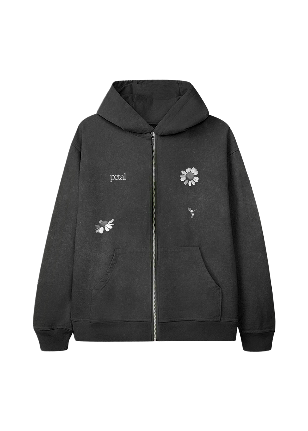 petal zip hoodie