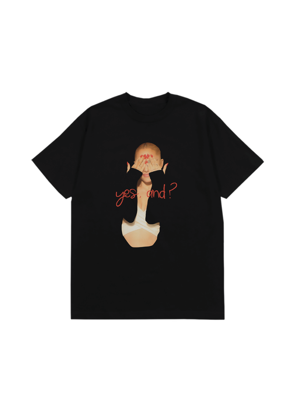 yes, and? black t-shirt – Ariana Grande Official Store