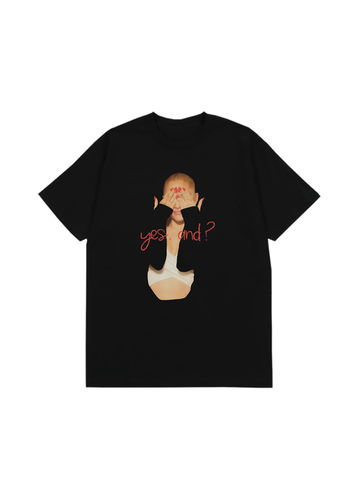 yes, and? black t-shirt – Ariana Grande Official Store