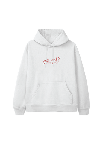 yes, and? collage hoodie